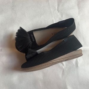 PIAMIA Vienna‎ Black Woven Espadrille Casual Breathable Shoes Tassel 7